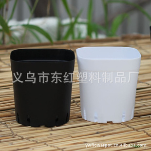 厂家直销2021G全新料6.5*6.5CM上方下圆形多肉小方盆 超迷你花盆