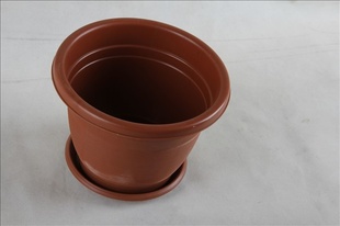 厂家直销花盆家居园艺塑料花盆摆设圆形加底盘盆栽用品