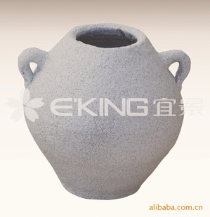 广场花盆 园林花盆 陶烧共盆 园艺花盆 中式花盆 双耳花盆
