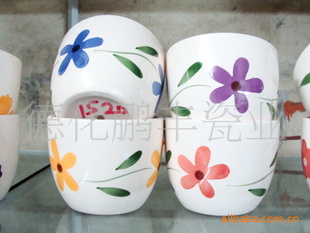 陶瓷白云土卡通,迷你,花卉形园艺花盆容器产品RF1520