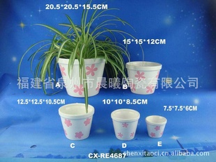 陶瓷花盆 植物花盆 家居饰品 摆设 园艺花盆 工艺花盆
