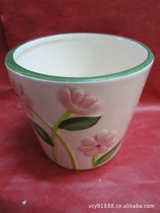 批发库存瓷花缸/瓷花盆/园艺用具/陶瓷环保花盆容器