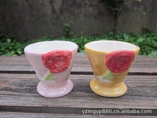 陶瓷小酒杯花盆 园艺花盆容器 6782