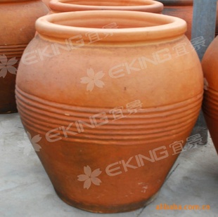 庭园景观花盆 园林花盆 陶盆 陶烧六线陶缸 陶罐定制 艺术陶罐