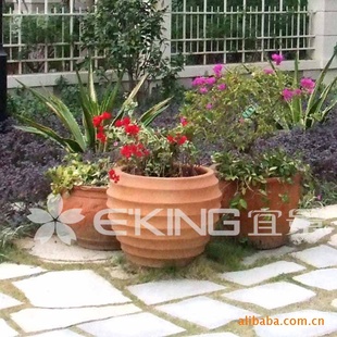 园林花盆 陶烧花盆 陶盆 陶罐 花钵 景观工程陶罐 园艺用品