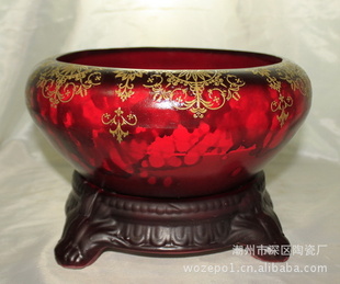 陶瓷花盆批发 花器 工艺花盆 陶瓷盆景盆/家居饰品1522红