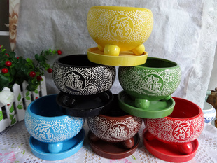 家居摆设工艺品,园林园艺,招财进宝陶瓷花盆001