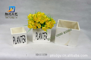 厂家直供园艺用品、木花盆、工艺品、flowerpot、创意木制品