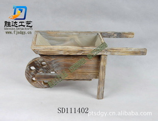 厂家直供时尚花车 园林绿化用品 花车 木质花车 干花花盆