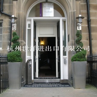 简约设计不锈钢花盆,酒店装饰花钵(世洋专业制造),010
