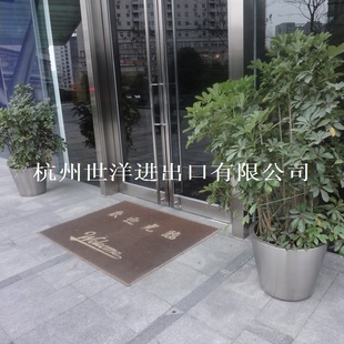不锈钢花器,花盆,酒店不锈钢花箱,商场花盆(世洋专业制造)