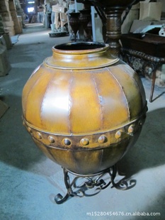 铁艺工艺品 仿古铁皮家居客厅花盆铁艺工艺品 5577
