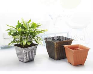 塑料花盆,仿古仿瓷花盆,经典欧美方形花盆,花盆批发