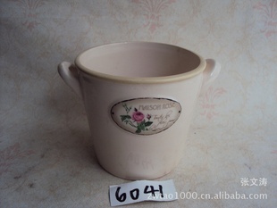 库存陶瓷树脂工艺品批发 【园艺花盆BE(6041)摆饰】 亮点