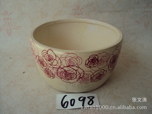外贸陶瓷树脂工艺品批发 【园艺花盆AQ(6098)摆饰】 亮点