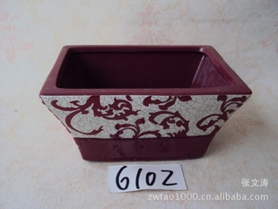 外贸陶瓷树脂工艺品批发 【园艺花盆AU(6102)摆饰】 亮点