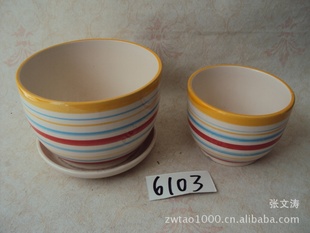 外贸陶瓷树脂工艺品批发 【园艺花盆AV(6103)摆饰】 亮点