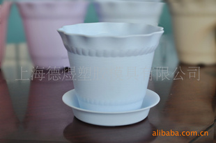 维罗纳品牌 蓝色塑料花盆容器 花盆批发 小花盆批发 塑料花盆批发