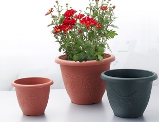 厂家直销0220 0225   欧式外雕塑料花盆 花盆容器塑料花盆
