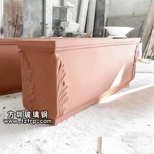 加长长方形户外市政花槽 方形玻璃钢花盆批发定做 HP024