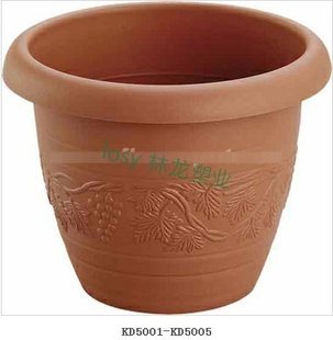 厂家批发户外园艺盆 户外花盆 5001-5005 塑料花盆 浮雕花盆