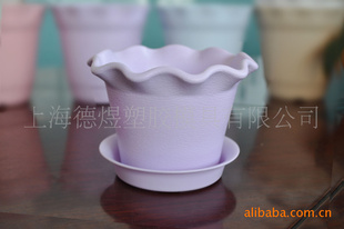 维罗纳品牌 紫色圆形塑料花盆 花盆花盆 塑料花盆批发 高档塑料盆