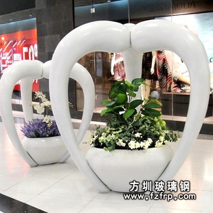 商业步行街摆设花盆 玻璃钢观赏花盆 HP044