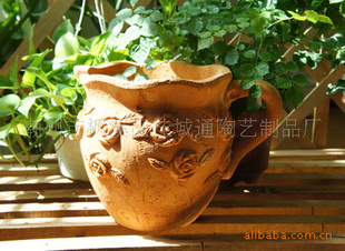 红陶盆 花盆  陶罐  园林资材  园林用品 家庭盆栽  绿化