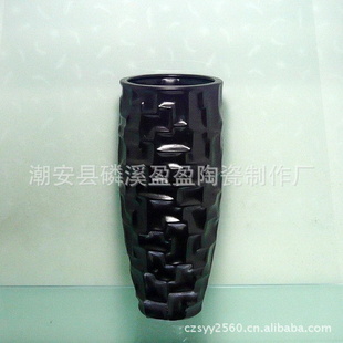 厂家批发花盆花瓶/中低温花盆/高档彩金花瓶/手工寄花/创意花瓶