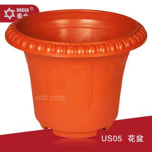 特价塑料花盆批发园艺用品圆形花盆时尚耐用加厚家居花盆奉全US05