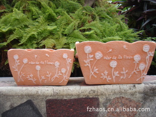 孚中陶瓷 FZ品牌 红陶花盆 玫瑰花盆 多肉花盆 家居摆设 花园园艺