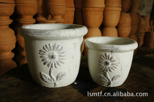 红陶花盆 仿古 花盆  仿旧花盆 园林  栽种  盆栽