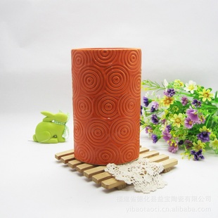 日式ZHKKA陶瓷花盆 椭圆形花盆容器 创意花盆 FB016