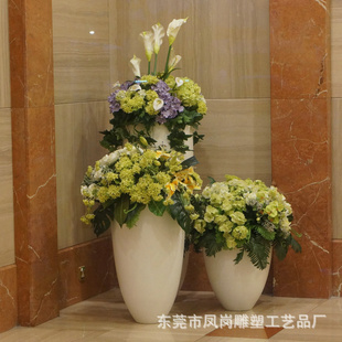 玻璃钢景观组合花盆 商场花盆 酒店花盆 办公室装饰