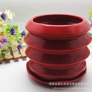 外贸原单 创意陶瓷花盆 色釉系类陶瓷花盆 FB011
