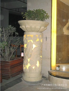 厂家高档树脂花盆、透光花盆、时尚现代精美花器 插干花盆