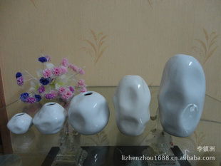 潮州瓷厂加工制订各式色釉陶瓷花瓶,创意陶瓷工艺品,陶瓷花盆