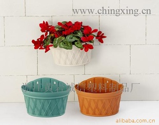 塑料壁挂花盆,花盆,盆栽花卉花盆