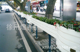 厂家 环保 优质生态木塑pvc板花槽式护栏