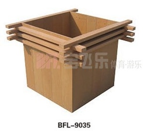 户外防腐木花盆、移动木塑花箱BFL-9035