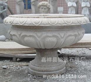 厂家直销各种喷泉 花盆 花缸 石喷泉 石雕花盆