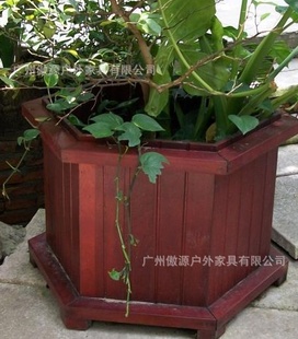 * 实木花箱 园林小区用品 景观设施 户外花箱  款式多样