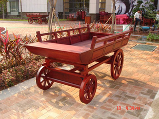 *特价户外园林花车,花箱,休闲椅