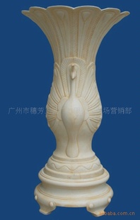 广州厂价直销孔雀形状的砂岩花盆 酒店大堂花盆 欧式花钵