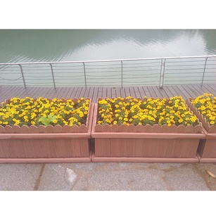 厂家塑木花盆 户外花箱 环保花盆 园艺花盆容器 花箱花盆 木塑