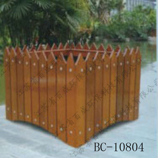 江苏百成 室外园林花箱 方形木质花盆 实木花架BC-10804