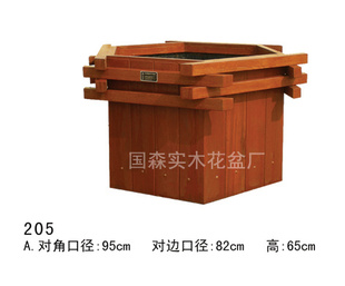 防腐木高品质花箱/实木花盆
