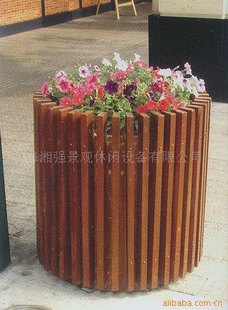 FC-0809防腐木花箱,木塑花箱,木结构种植箱