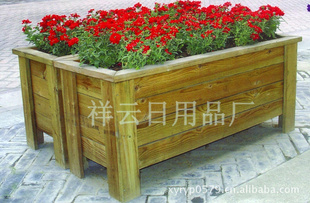 *木花盆、防腐木花箱、木塑花箱、长方形花箱【精品*】