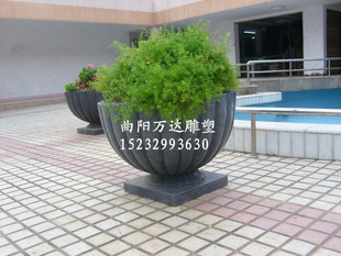 石花盆 花岗岩花钵花缸 汉白玉花箱 大理石欧式花盆 花钵 花盆
